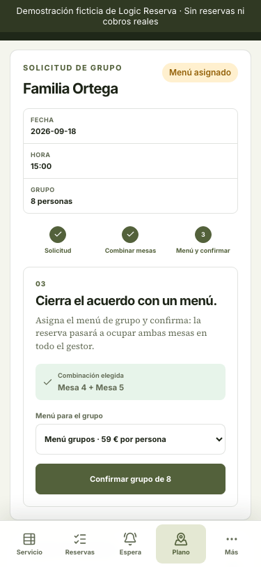 Móvil · Recorrido de grupo de Vedra