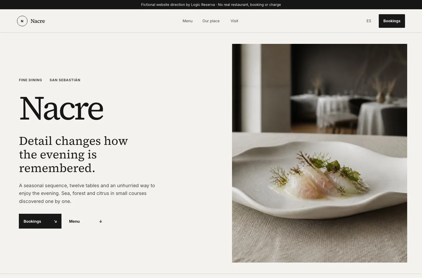 Nacre · Fine dining