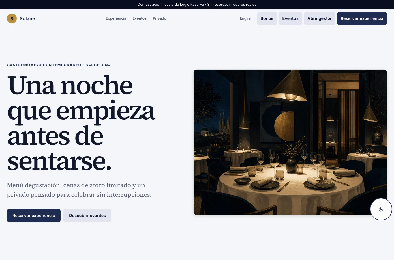 Solane · Gastronómico contemporáneo